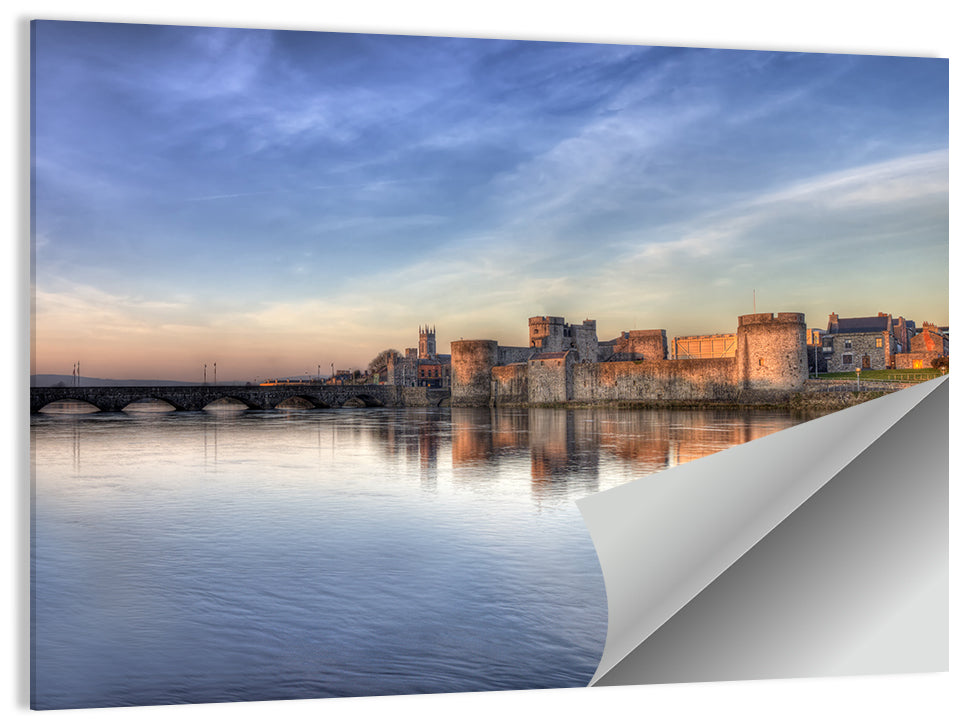 King John's Castle at Sunset Wall Art
