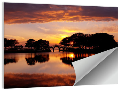 Tranquility Bridge Currituck Park Wall Art