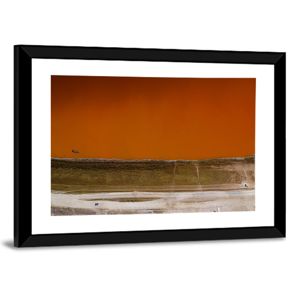 Lake Retba Aerial View Wall Art