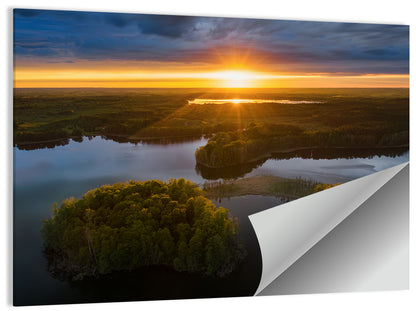 Gromskie Lake Sunset Wall Art