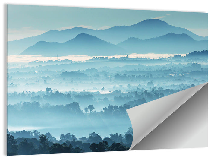 Misty Guatemalan Mountains Wall Art as a poster print