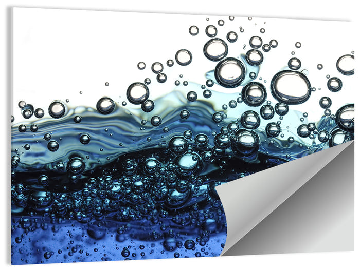 Underwater Bubbles Wall Art as a poster print