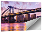 Manhattan Bridge at Dusk Wall Art