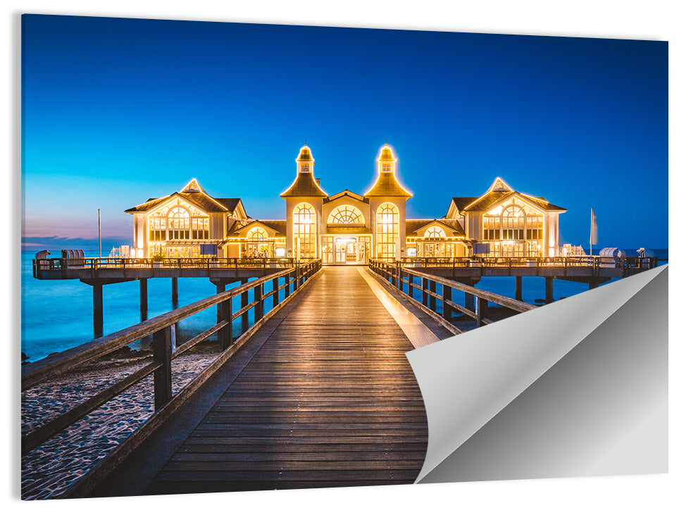 Sellin Pier at Twilight Wall Art