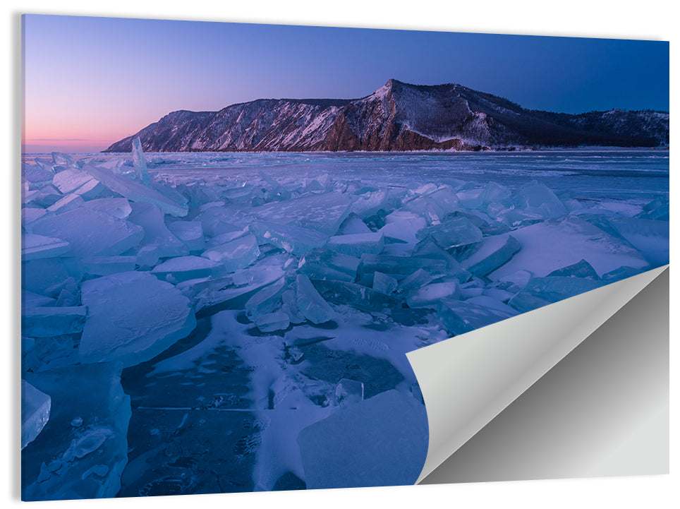 Frozen Lake Baikal Wall Art