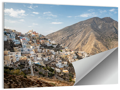 Traditional Greek Village Wall Art