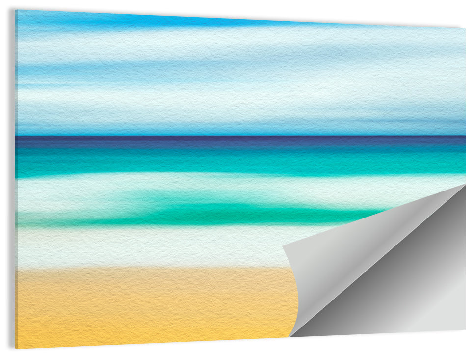 Sand and Surf Abstraction Wall Art