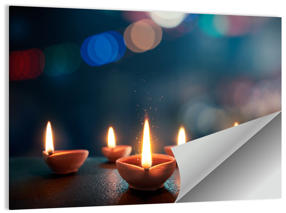 Diya of Hope Wall Art