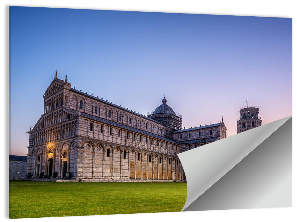 Leaning Tower of Pisa at Dusk Wall Art