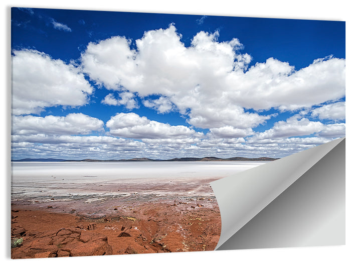 Lake Eyre Salt Flats Wall Art as a poster print