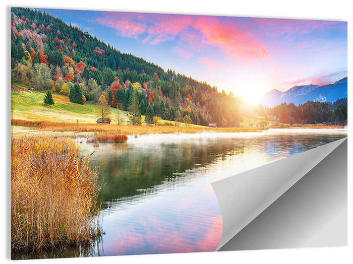 Wagenbruchsee Golden Hour Wall Art as a poster print