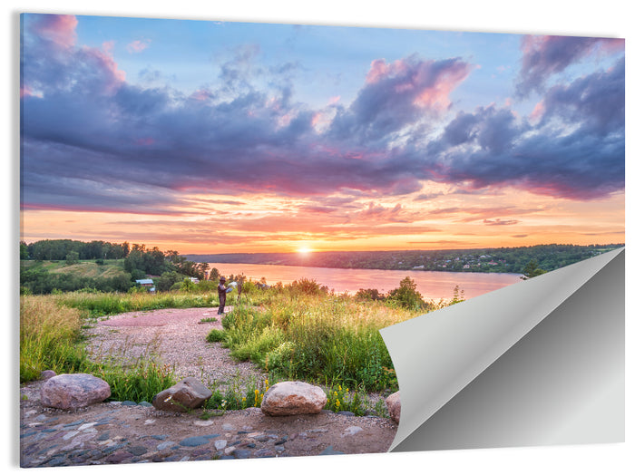 Mount Levitan Sunset Wall Art as a poster print