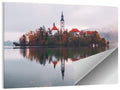 Lake Bled Morning Reflection Wall Art