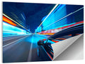 Light Trails Speed Car Wall Art