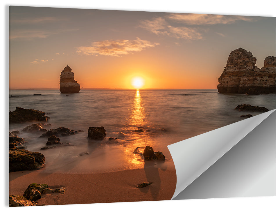 Praia Do Camillo Sunset Wall Art