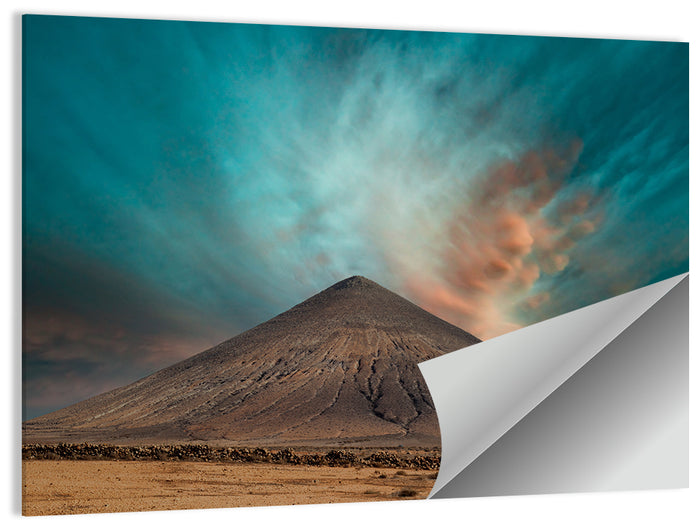 Volcanic Cone at Golden Hour Wall Art as a poster print