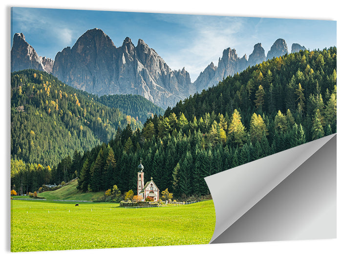 St. Magdalena Church, Santa Maddalena Wall Art as a poster print