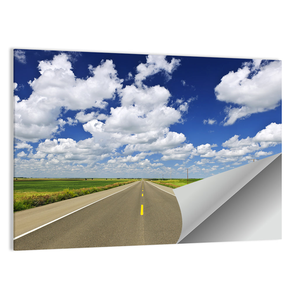 Saskatchewan Prairie Highway Wall Art
