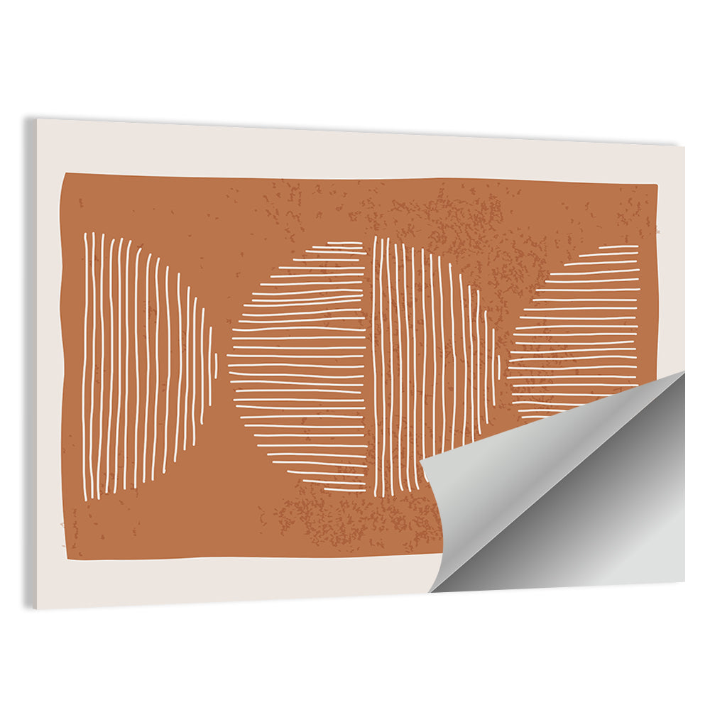 Terracotta Timelapse Circles Wall Art