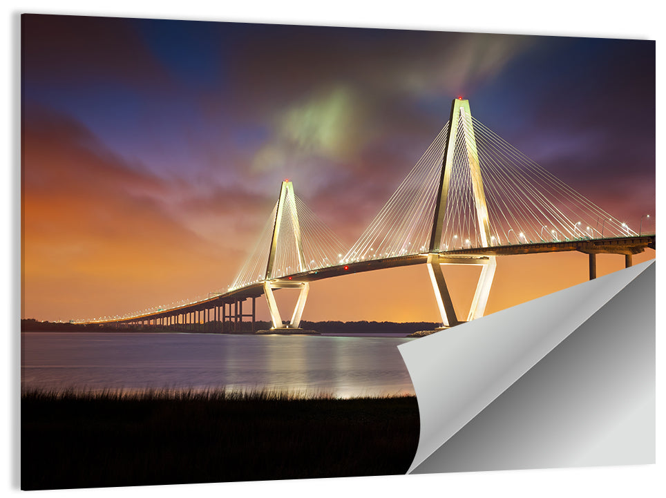 Arthur Ravenel Jr. Bridge at Dusk Wall Art