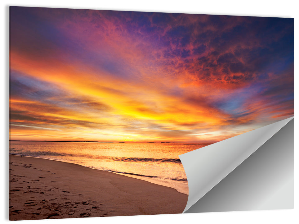 Maine Beach Sunrise Wall Art