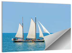 Sailing At Lake Ijssel Wall Art