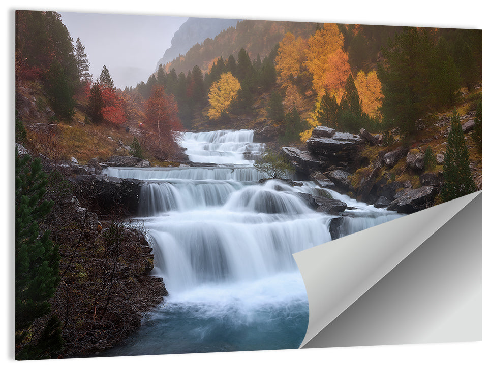 Huesca Cascading Waterfalls Wall Art