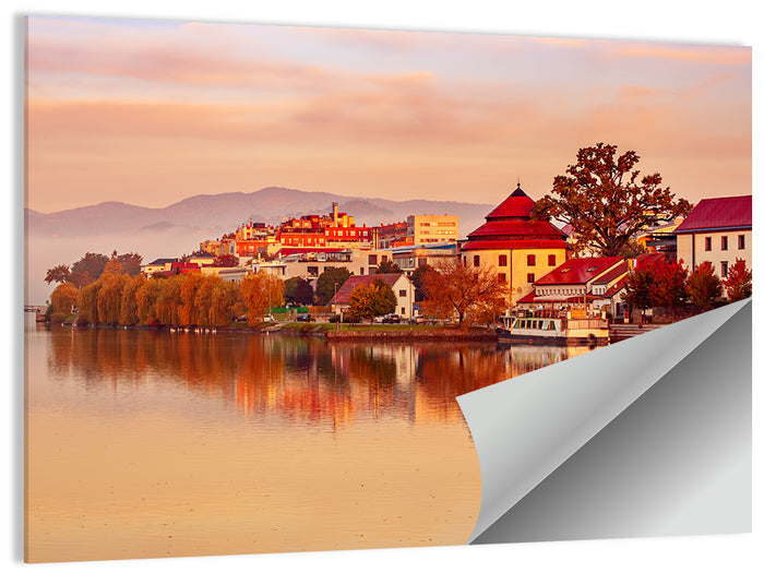 Svět Pond, Trebon Sunrise Wall Art as a poster print