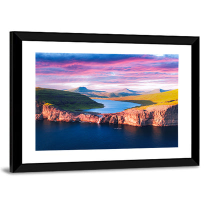 Vagar Island Sunset Wall Art