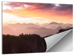 Vancouver Mountains at Sunset Wall Art