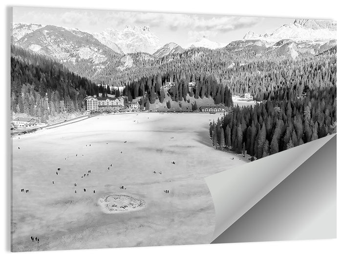 Dolomites at Lago Di Misurina Wall Art as a poster print
