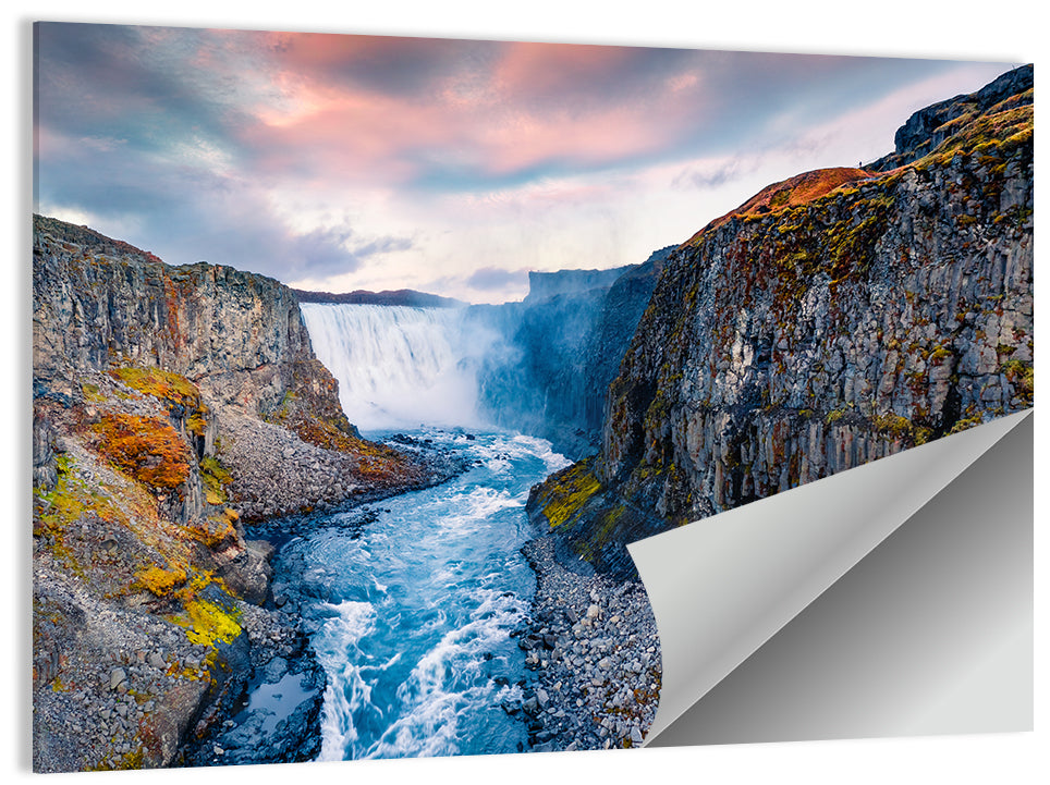 Dettifoss Waterfall Wall Art, poster print, landscape