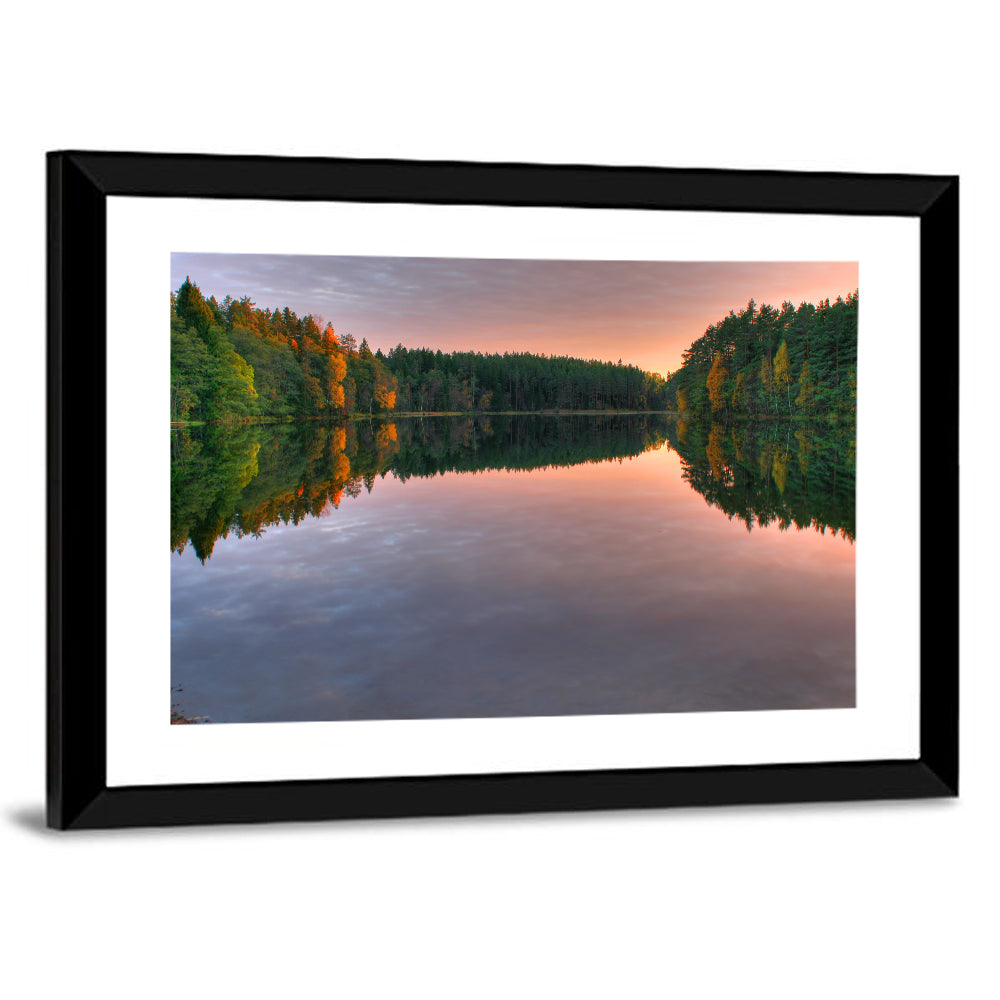 Estonian Lake at Golden Hour Wall Art