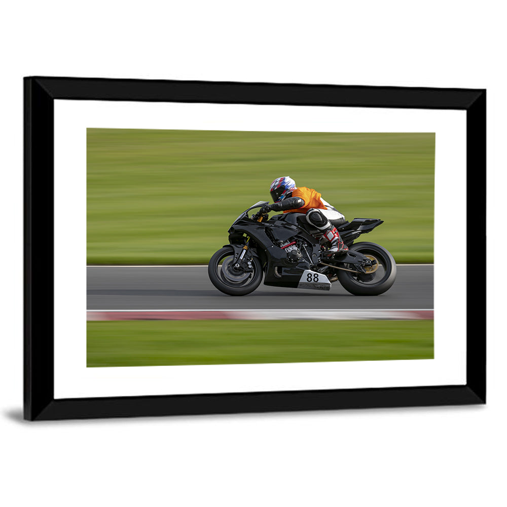 Motorcycle Racer No. 88 Wall Art