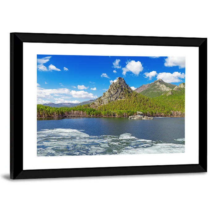 Burabay Lake Zhumbaktas Wall Art as a framed print