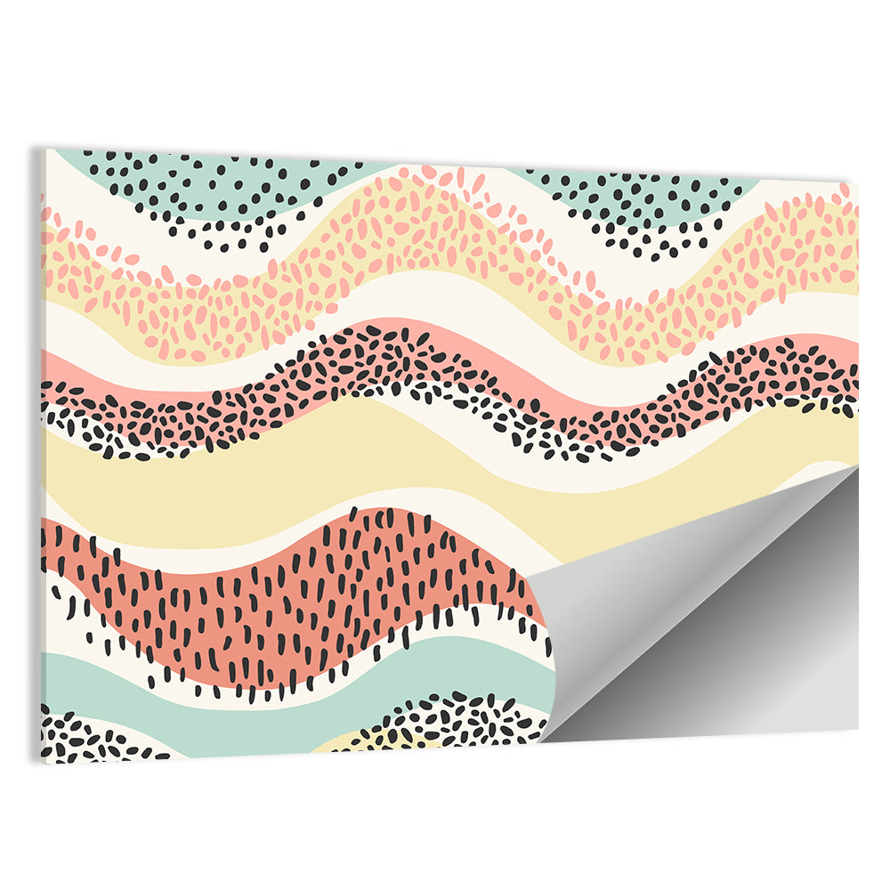 Pastel Pond Waves Wall Art