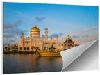Sultan Omar Ali Saifuddien Mosque at Golden Hour Wall Art