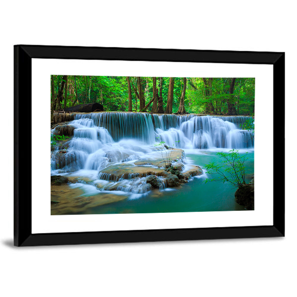 Huay Ma Khamin Erawan Waterfall Wall Art