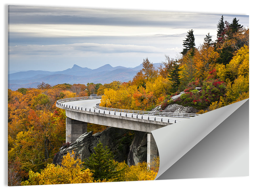 Linn Cove Viaduct at Grandfather Mountain Wall Art