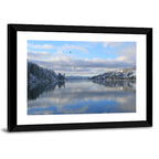 Coeur D Alene Winter Lake Reflection Wall Art