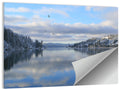 Coeur D Alene Winter Lake Reflection Wall Art