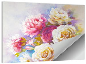 Peonies Bouquet Wall Art