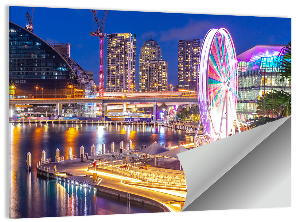 Darling Harbour Nightscape Wall Art