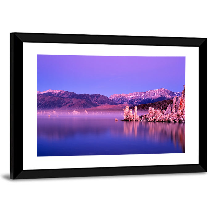 Mountains from Mono Lake Wall Art as a framed print