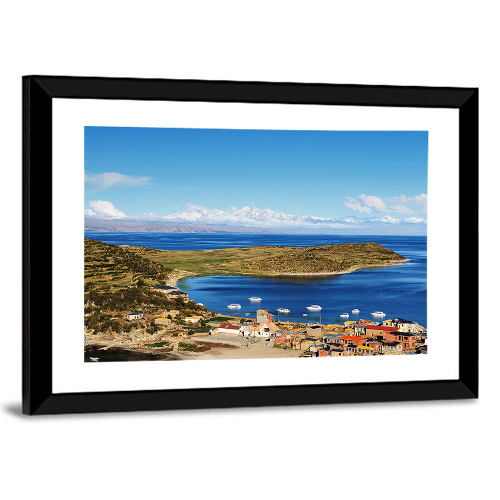 Isla Del Sol Village on Lake Titicaca Wall Art