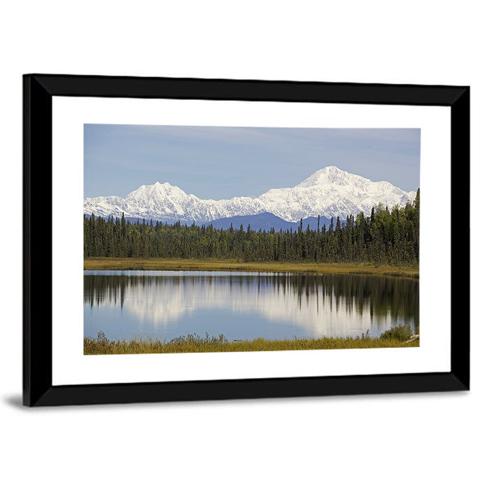 Denali Reflection Wall Art as a framed print