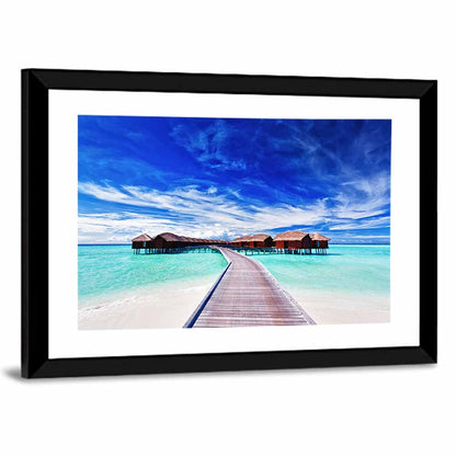 Tourists Villas Maldives Wall Art