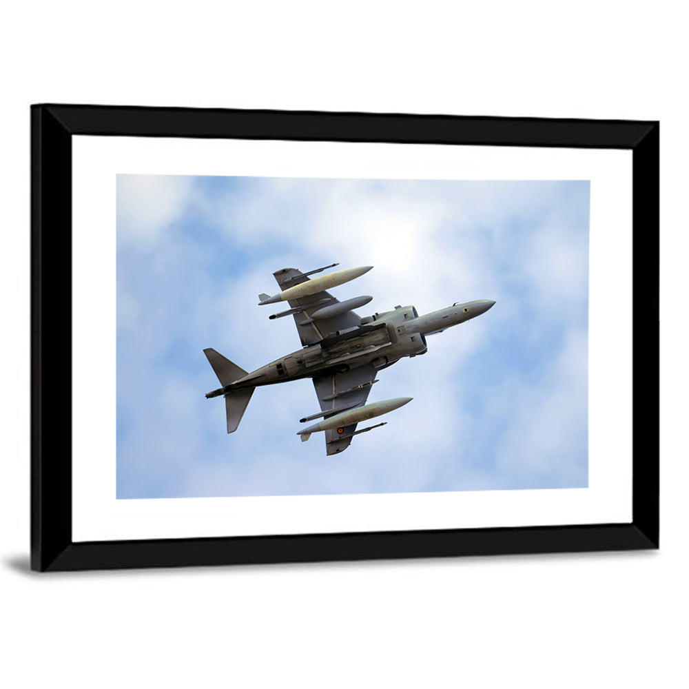 Low Angle Fighter Jet Overhead Wall Art