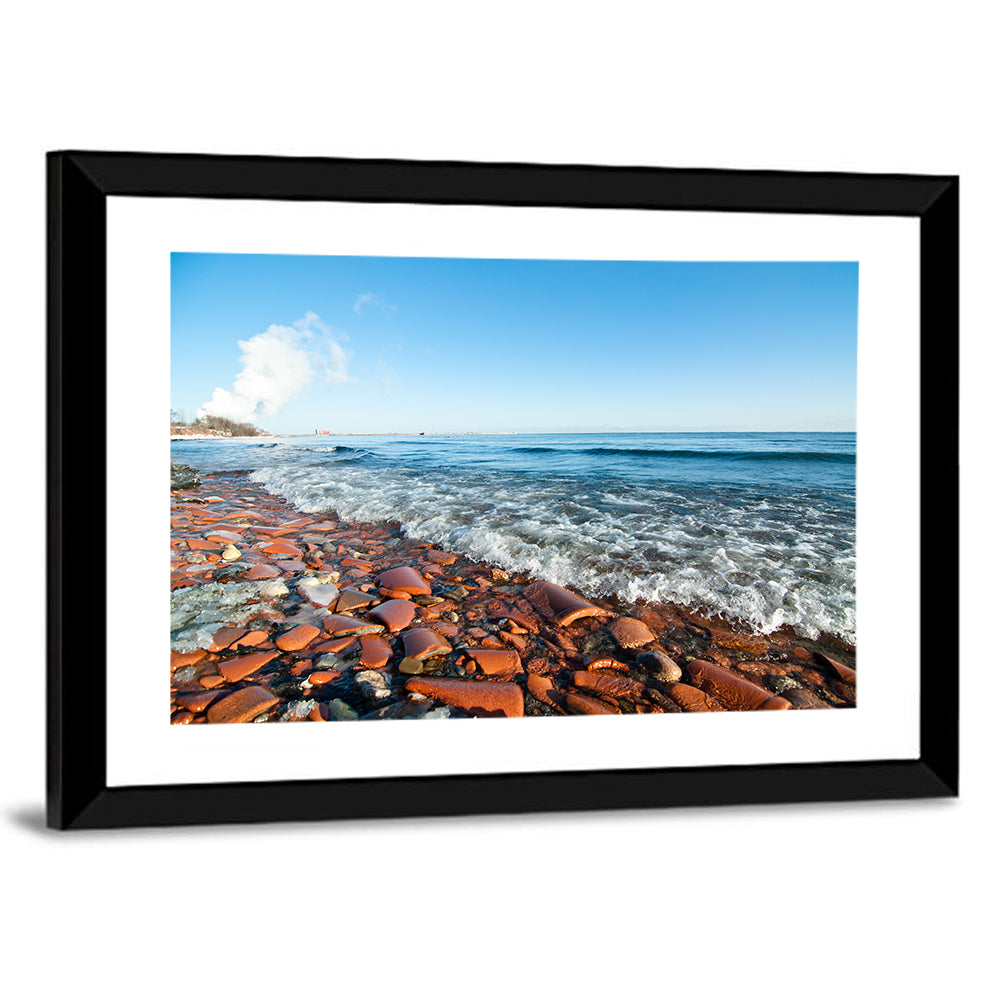 Lake Ontario Terracotta Shoreline Wall Art