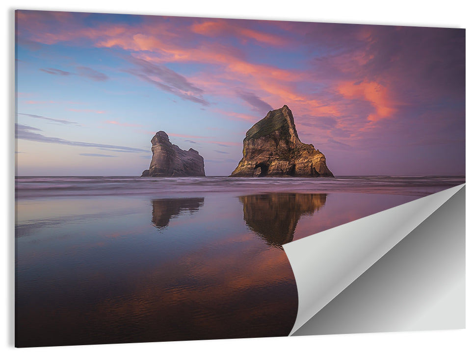 Wharariki Beach Sunrise Wall Art